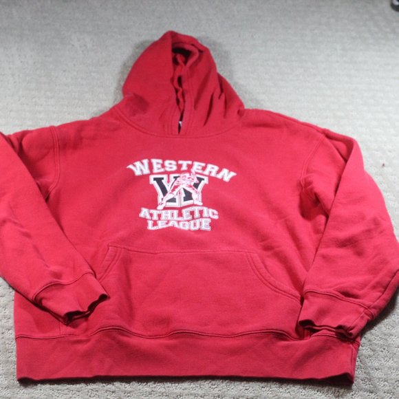 Old Navy Size YXL Red "Western Athletic League" Hoodie - Picture 1 of 6